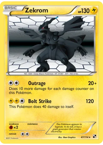 Zekrom #47 — Black & White