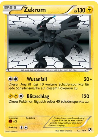 Zekrom #47 — Schwarz & Weiß