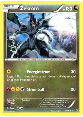 Zekrom #64/108 — Drachenleuchten