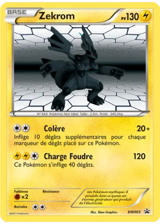 Zekrom BW05 — Noir & Blanc Promos
