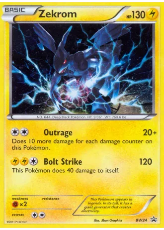 Zekrom BW24 — Black & White Promos