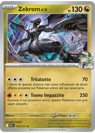 Zekrom di N #155/217 — Ascesa Eroica