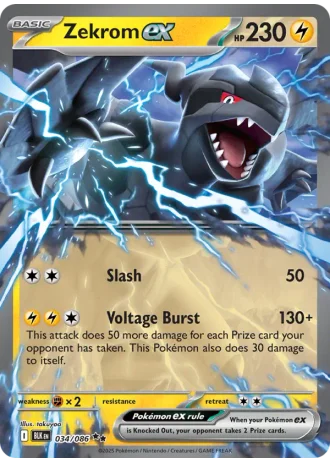 Zekrom ex #034 — Black Bolt