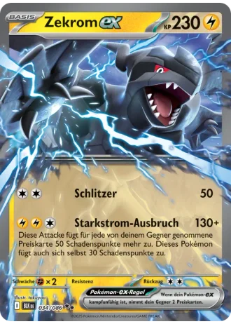 Zekrom ex #034/86 — Schwarze Blitze
