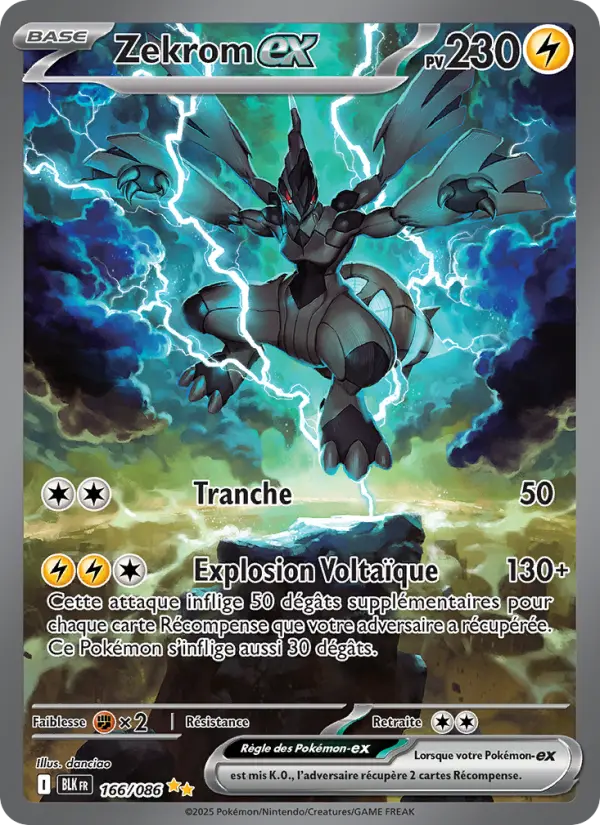 Zekrom ex #166 — Foudre Noire