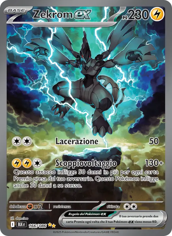 Zekrom ex #166 — Luce Nera
