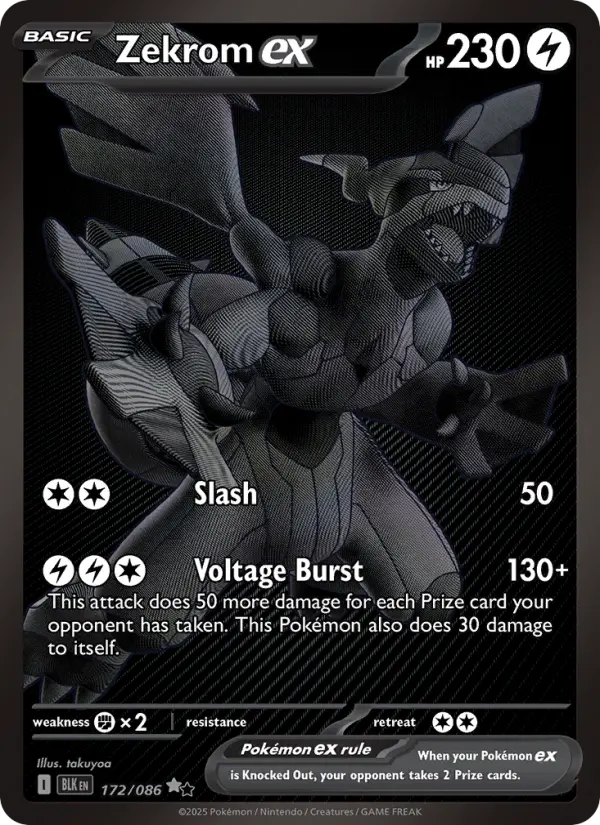 Zekrom ex #172 — Black Bolt