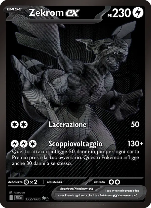 Zekrom ex #172 — Luce Nera