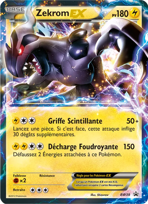 Zekrom ex BW38 — Noir & Blanc Promos