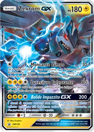 Zekrom GX SM138 — Sole e Luna Promos