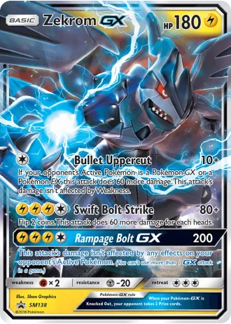Zekrom GX SM138 — Sun & Moon Promos