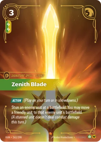 Zenith Blade #262/298 — Origins