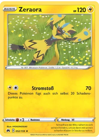 Zeraora #052/159 — Zenit der Könige
