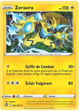 Zeraora #056/195 — Tempête Argentée