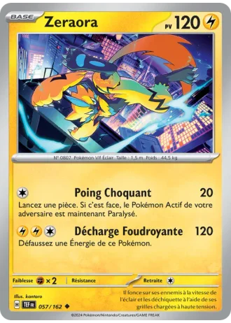 Zeraora #057/162 — Forces Temporelles