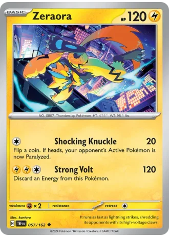 Zeraora #057/162 — Temporal Forces