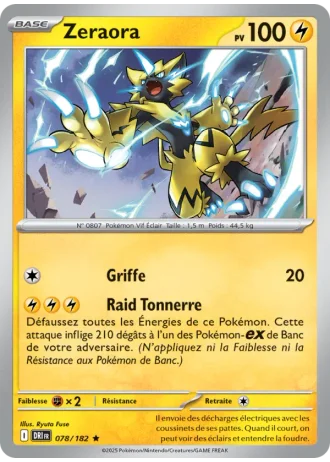 Zeraora #078/182 — Rivalités Destinées