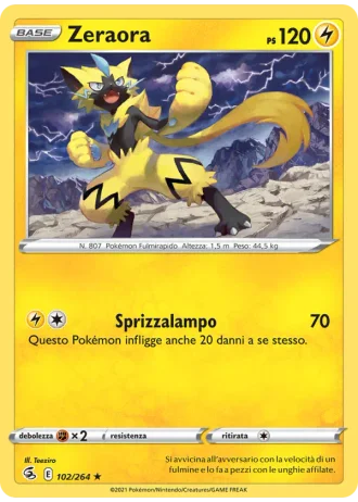 Zeraora #102 — Colpo Fusione
