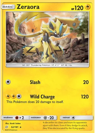 Zeraora #52/181 — Team Up