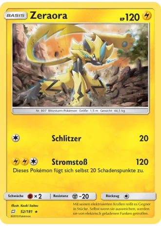 Zeraora #52/181 — Teams sind Trumpf