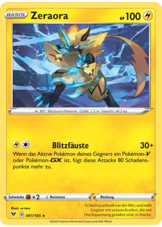 Zeraora #61/185 — Farbenschock