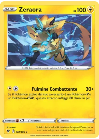 Zeraora #61/185 — Voltaggio Sfolgorante