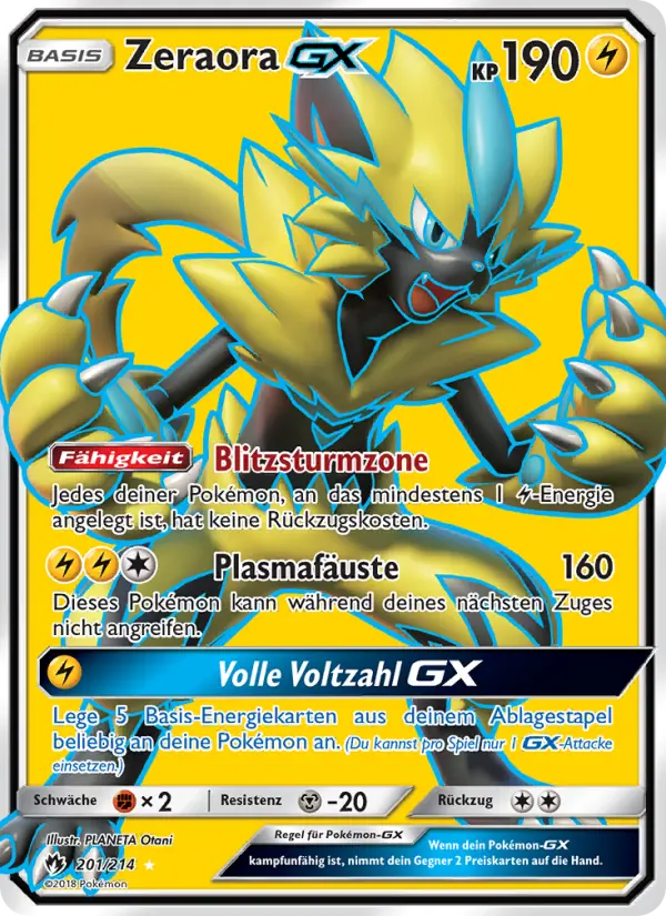 Zeraora GX #201 — Echo des Donners