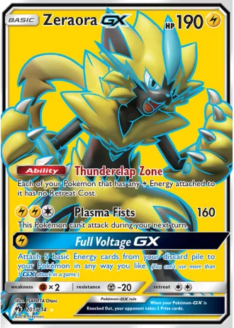 Zeraora GX #201 — Lost Thunder
