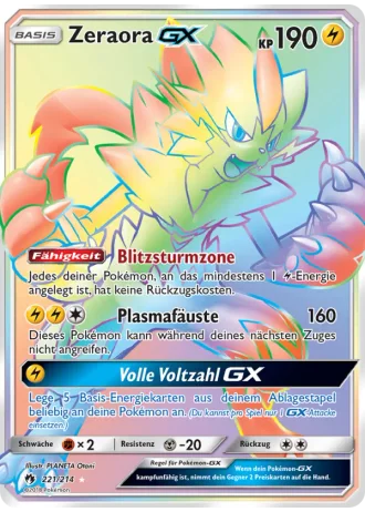 Zeraora GX #221 — Echo des Donners