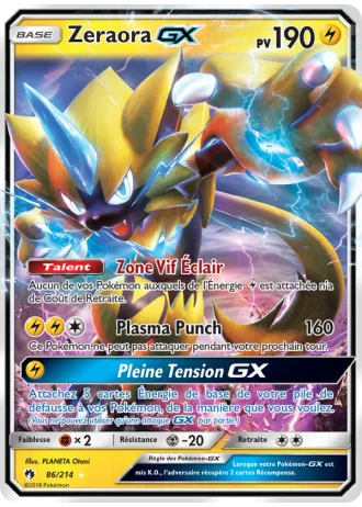 Zeraora GX #86/214 — Tonnerre Perdu