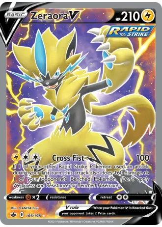 Zeraora V #165/198 — Chilling Reign