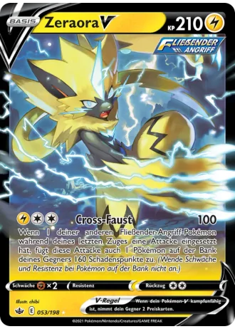 Zeraora V #53/198 — Schaurige Herrschaft