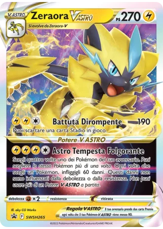 Zeraora V ASTRO SWSH265 — Spada e Scudo Promos