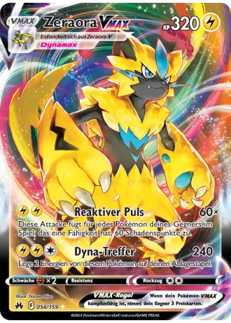 Zeraora VMAX #054/159 — Zenit der Könige