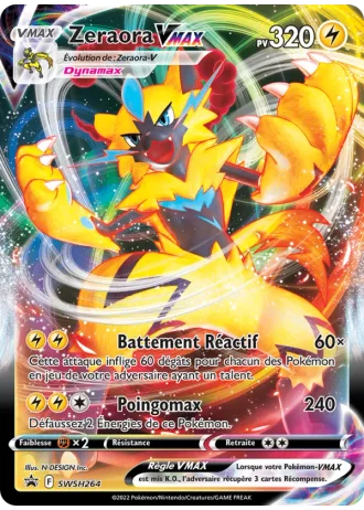 Zeraora VMAX SWSH264 — Épée & Bouclier Promos