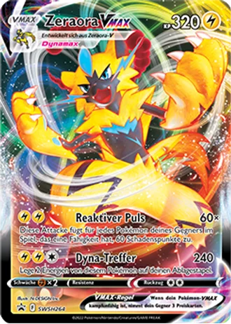 Zeraora VMAX SWSH264 — Schwert & Schild Promos
