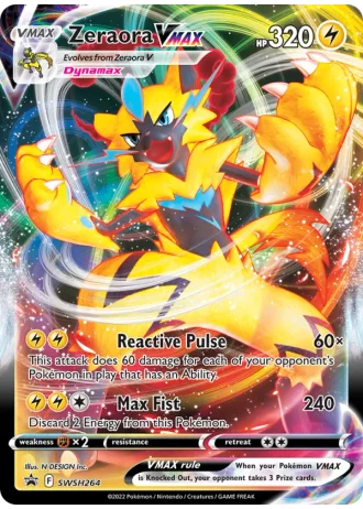 Zeraora VMAX SWSH264 — Sword & Shield Promos