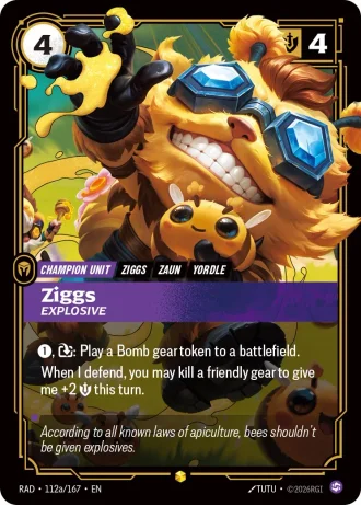 Ziggs, Explosive #112a/167 — Radiance