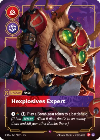 Ziggs, Hexplosives Expert #141/167 — Radiance
