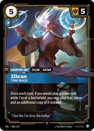 Zilean, Time Mage #086/219 — Unleashed
