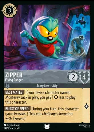 Zipper - Flying Ranger #192/204 — Reign of Jafar