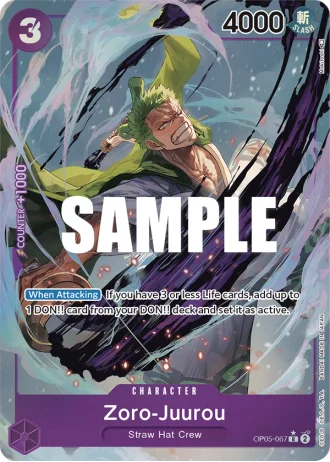 Zoro-Juurou (OP05-067) (Alternative Art) — Awakening of the New Era (OP05)