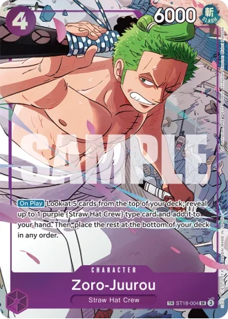 Zoro-Juurou (ST18-004) (Treasure Rare) — Emperors in the New World (OP09)