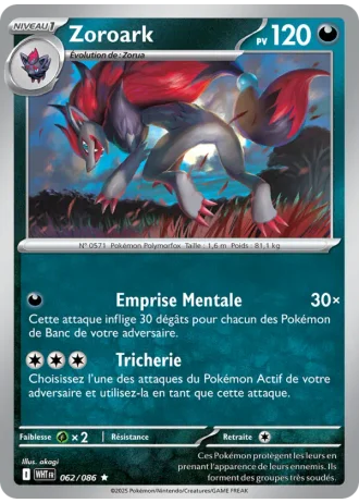 Zoroark #062/86 — Flamme Blanche