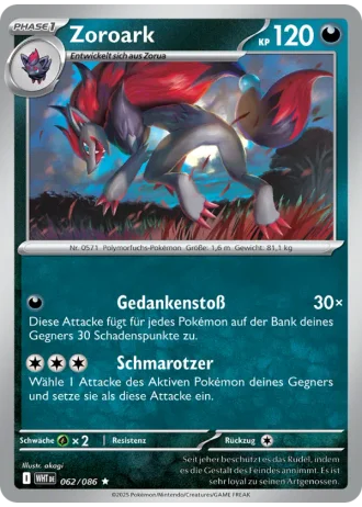 Zoroark #062/86 — Weiße Flammen