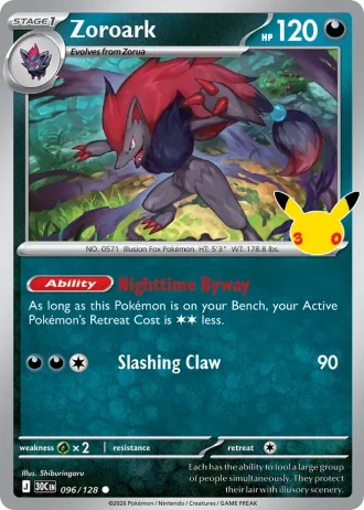 Zoroark #096/128 — 30th Celebration