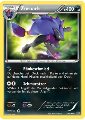 Zoroark #102/99 — Kommende Schicksale
