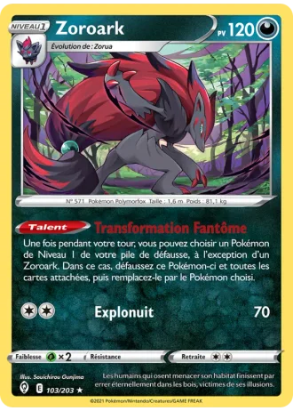 Zoroark #103/203 — Évolution Céleste