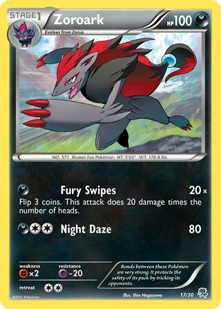 Zoroark #17 — BW trainer Kit (Zoroark)