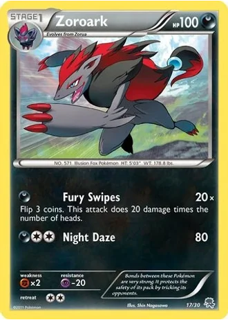 Zoroark #17 — BW trainer Kit (Zoroark)